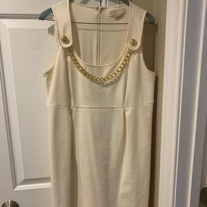 Michael Kors cream dress with gold